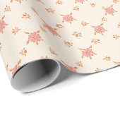 Wildblumenmuster Geschenkpapier (Rolleneckpunkt)
