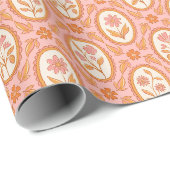Wildblumenmuster Geschenkpapier (Rolleneckpunkt)