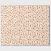 Wildblumenmuster Geschenkpapier (Flach)