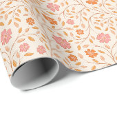 Wildblumenmuster Geschenkpapier (Rolleneckpunkt)