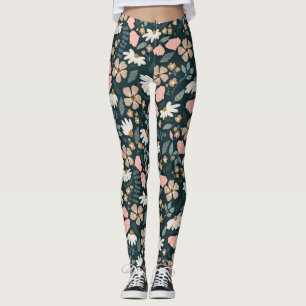 Wildblumenmuster leggings