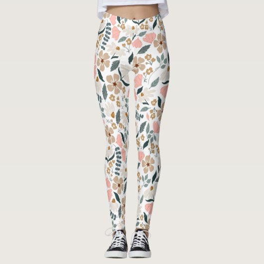 Wildblumenmuster leggings (Vorderseite)