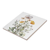 Wildblumenstrauß Boho-Ästhetik Fliese (Seite)