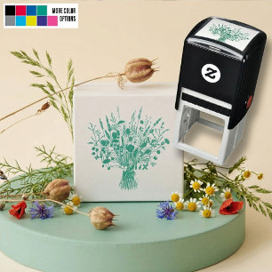 Wildblumenstrauß Botanische Hochzeitsstationery Permastempel