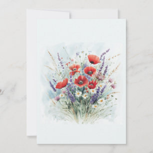 Wildblumenstrauß Einladung