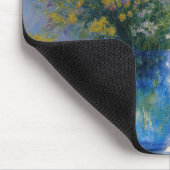 Wildblumenstrauß in blauer Vase Mousepad (Ecke)