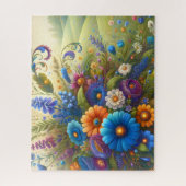 Wildblumenstrauß Puzzle (Vertikal)