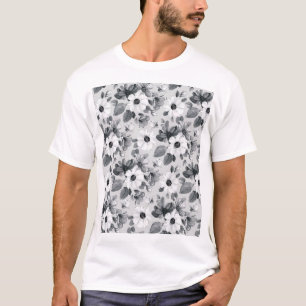 Wildblumenstrauß Wasserfarbe Vintage-Illustration T-Shirt
