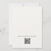 Wildblumentee Blumen QR Code Brautdusche Einladung (Rückseite)