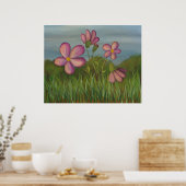 Wildblumenwetter Poster (Küche)