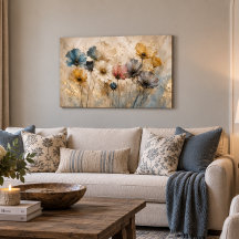 Wildblumenwiese 36x24 Galerie-Wrap