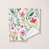 Wildblumenwiese Badhandtuch Set (Waschlappen)