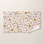 Wildblumenwiese Boho-Muster Badhandtuch Set (Handtuch)