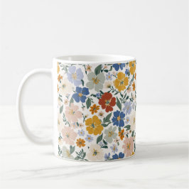 Wildblumenwiese Boho-Muster Kaffeetasse