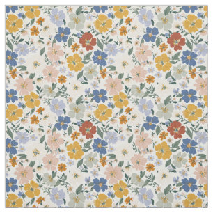 Wildblumenwiese Boho-Muster Stoff