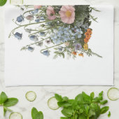 Wildblumenwiese botanischer Garten Blumen Geschirrtuch (Gefaltet)