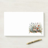 Wildblumenwiese botanischer Garten Blumen Post-it Klebezettel (Auf Schreibtisch)