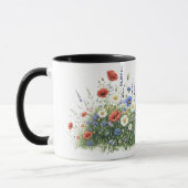 Wildblumenwiese botanischer Garten Blumen Tasse (Links)
