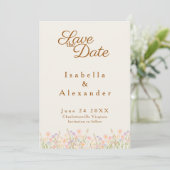 Wildblumenwiese Cottage Kern Rettet das Datum (Stehend Vorderseite)