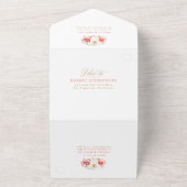 Wildblumenwiese Garten Blumenbogen Hochzeit All In One Einladung (Außenbereich)