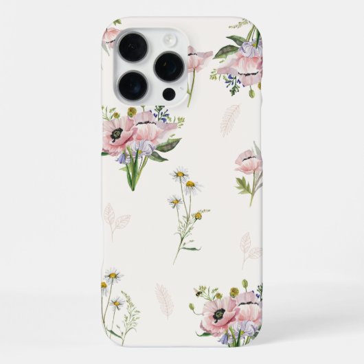 'Wildblumenwiese' iPhone 16 Pro Max Hülle (Rückseite)
