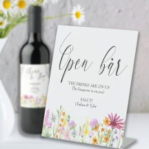 Wildblumenwiese Open Bar Hochzeit