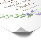 Wildblumenwiese Rahmen Poster (Ecke)