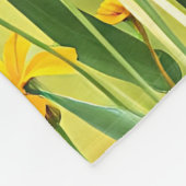 Wildblumenwiese Sommer Muster Fleecedecke (Ecke)