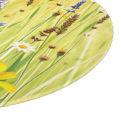 Wildblumenwiese Sommer Muster Schneidebrett (Ecke)