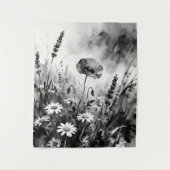 Wildblumenwiese Wandteppich (Vorderseite)