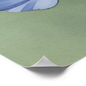 Wildblumenwiese Wasserfarbe Poster (Ecke)