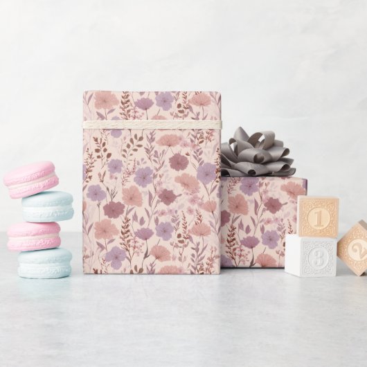 Wildblumenwiesen-Traum Geschenkpapier (Babyparty)