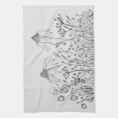 Wildblumenzeichnen Geschirrtuch (Vertikal)