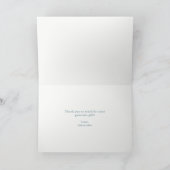 WildblumeWreath mit Schmetterling | danken Ihnen Dankeskarte (Innenseite)