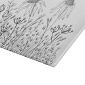 Wildblumezeichnen Schneidebrett (Ecke)