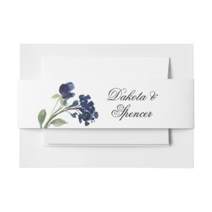 Wildblüte Classic Blue Bohemisch Garden Blume Einladungsbanderole