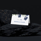 Wildblüte | Classic Blue Bohemisch Garden Blume Platzkarte