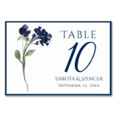 Wildblüte | Classic Blue Bohemisch Garden Blume Tischnummer (Rückseite)