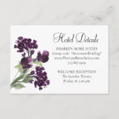 Wildblüte | Informationen zum Lila Hotel Bohemisch Begleitkarte (Vorderseite)