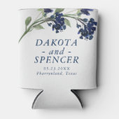 Wildblüte | Klassisches Blau Save the Date Bohemis Dosenkühler (Vorderseite)