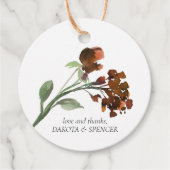 Wildblüte | Terracotta Bohemische Liebe und Dank Geschenkanhänger (Vorderseite)