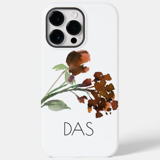 Wildblüte | Terracotta Orange Bohemisch Case-Mate iPhone Hülle (Rückseite)