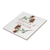 Wildblüte | Terracotta Orange Bohemisch Fliese (Seite)