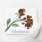 Wildblüte | Terracotta Orange Bohemisch Mousepad (Mit Mouse)
