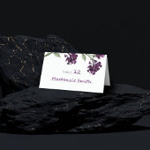 Wildblüte | Tief Lila Blume im Bohemischen Garten Platzkarte