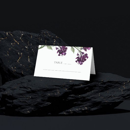 Wildblüte | Tief Lila Blume im Bohemischen Garten Platzkarte