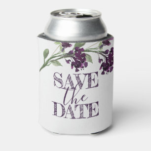 Wildblüte   Tief Lila Save the Date Bohemisch Dosenkühler
