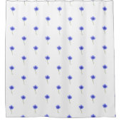 Wildblütenmuster Duschvorhang (Vorderseite)