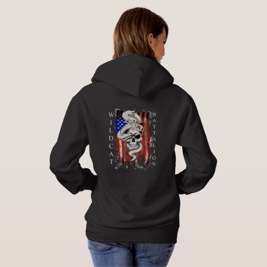 Wildcat-Bataillon Hoodie (Schwarz voll)