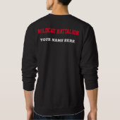 Wildcat Battalion Crewneck; Name Personalisierung  Sweatshirt (Rückseite)